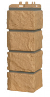 Угол Grand Line Колотый камень Премиум горчичный/Design песочный (шов RAL 7006)